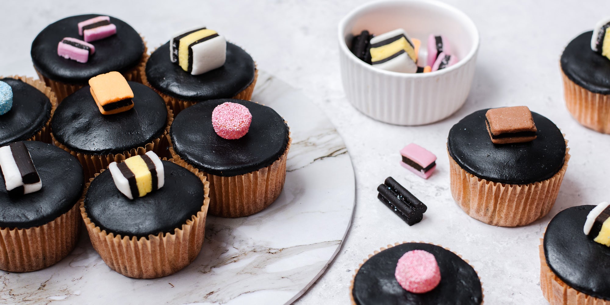 Liquorice Cupcakes Recipe How to Make Liquorice Cupcakes Baking Mad